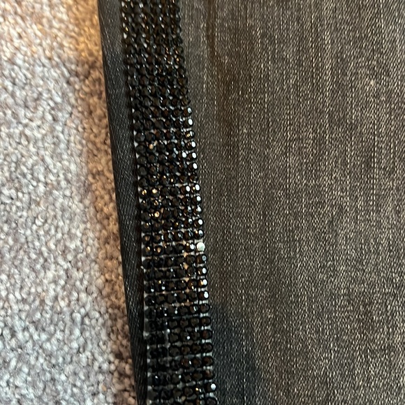 Blank NYC Black cropped jeans with side embellishment - Picture 8 of 8